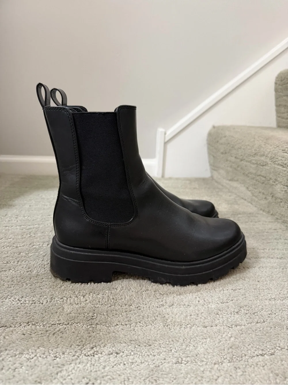 Target Black Platform Chelsea Boots - Women 8